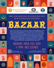 This is a flyer promoting the UCSB Bazaar 2025;